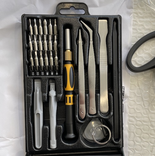 The angled tweezers were really useful