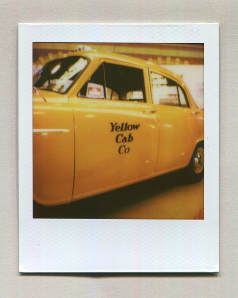 <strong>Yellow Cab</strong><br> <!-- title -->
September 2024<br> <!-- date -->
Scanned instant photo<br> <!-- medium -->
Polaroid Go Film<br> <!-- film stock -->
Polaroid Go Instant Camera<!-- camera/lens -->
<br><br>
<em> <!-- inspiration/motivation -->
Photo of a yellow cab on display at the 2024 NSW Transport Heritage Expo.
</em>
