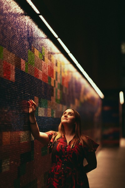 <strong>At Lees Court 1</strong><br> <!-- title -->
April 2023<br> <!-- date -->
Digital<br> <!-- medium -->
Processed in Capture One<br> <!-- film stock -->
Sony A7III + Sony 85mm f/1.4 GM<!-- camera/lens -->
<br><br>
<em> <!-- inspiration/motivation -->
Lees Court has this fantastic coloured tile art installation, which is even more captivating at night. I felt compelled to take some photos here.
</em>
