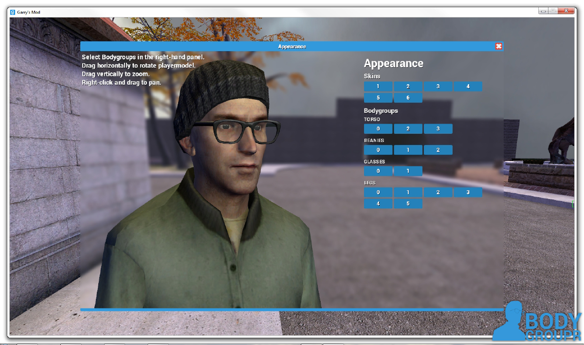 screenshot of bodyGroupr user interface