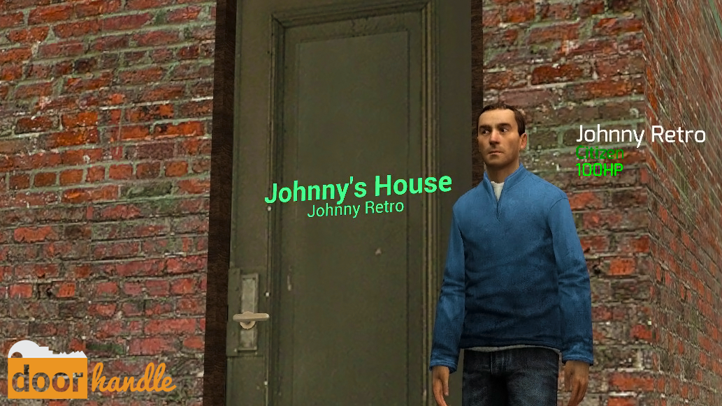 Example of a door sign.